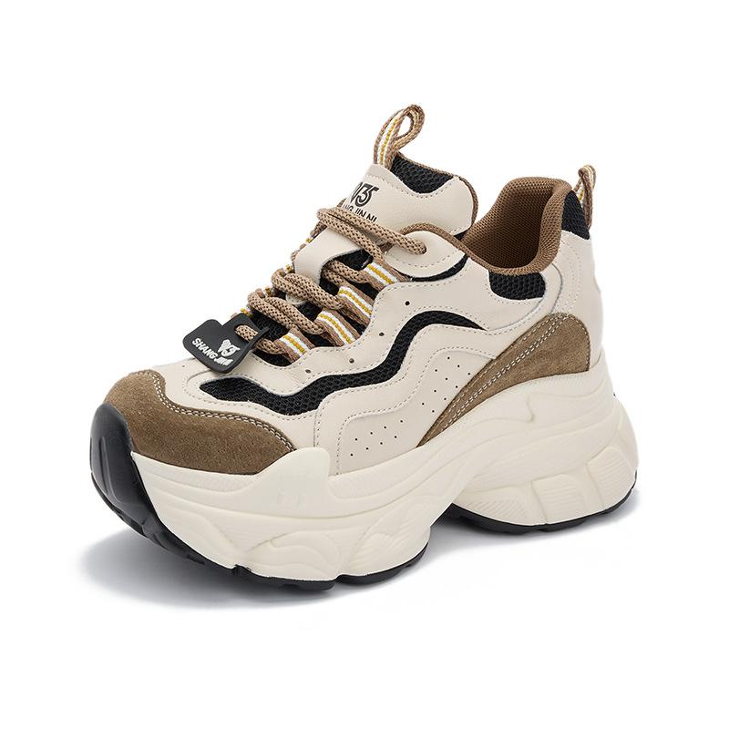 

Platform dad shoes women s spring 2025 new single shoes casual sports shoes women s breathable and versatile inner height-increasing women s shoes 39 слюда