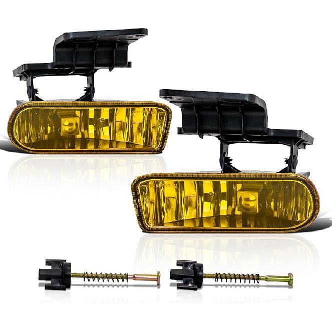 VPIMOZO Fog Lights Clear Lens Compatible With 2007 2008 2009 2010 2011 2012 2013 2014 Chevy Silverado 07-13 Avalanche/Suburban 07-15 Tahoe 2015