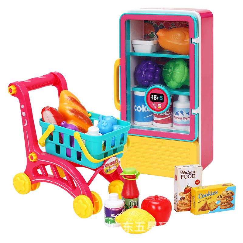 

Пятизвездочные забавные игрушки для мальчиков и девочек, игровые домики, симуляторы, тележки для покупок в супермаркете, костюмы для холодильников, серии игрушек красный