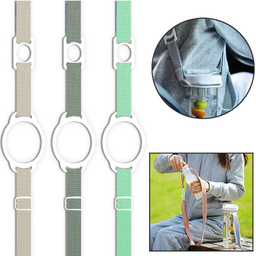 2-in-1 Crossbody Cup Strap Solid Color Sport Water Cup Hanging Rope  Outdoor Spots