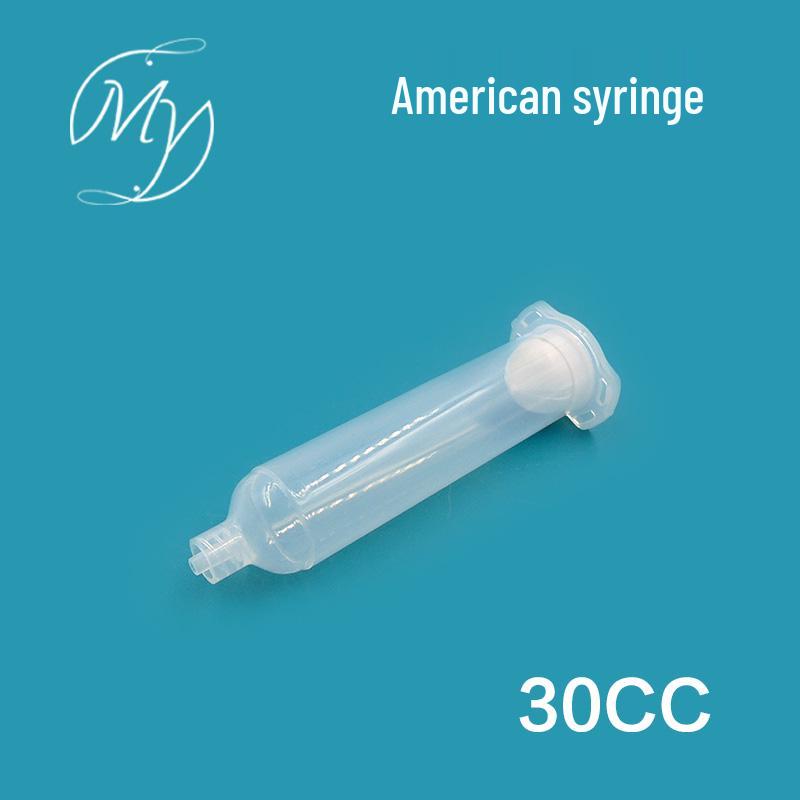 

Transparent Plastic Glue Dispensing Syringe with Needle Attachment