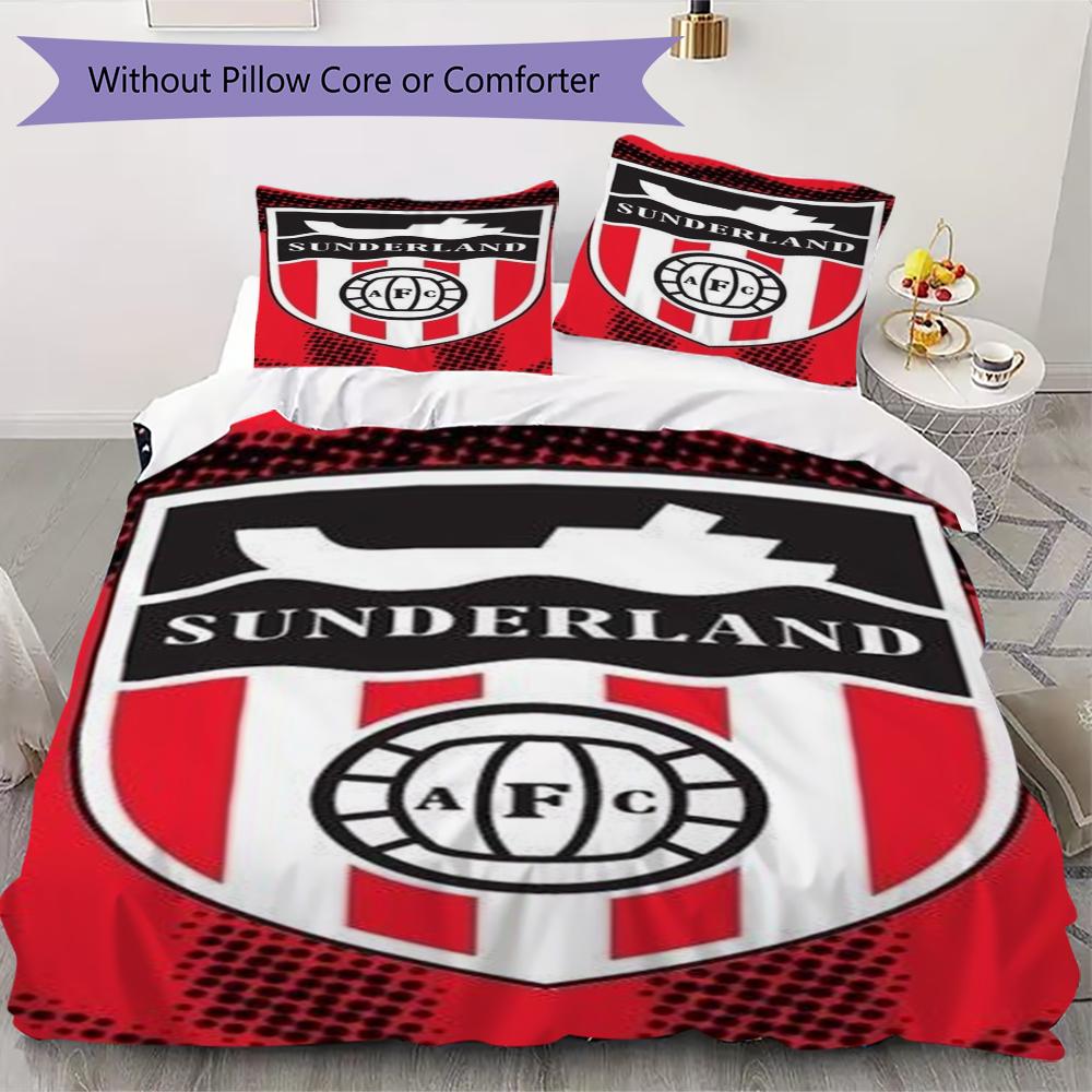 

Sunderland Pattern Bedding uilt Set uilt Cover Pillowcase Home Decoration Birthday Gift (1 * duvet cover + 2 * pillowcase without core)90 135x200cm
