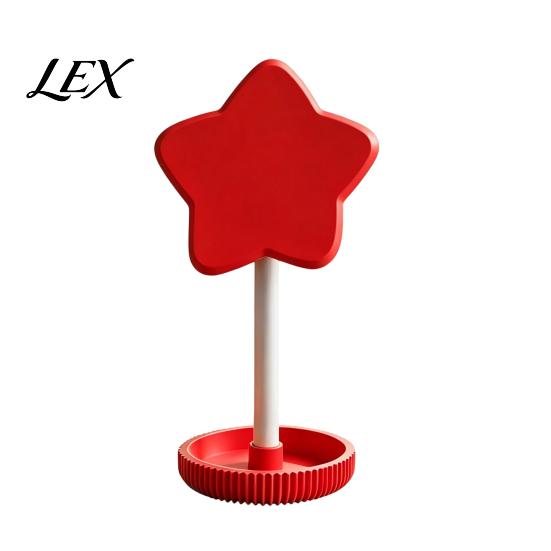 Anti-tangle Headphone Holder Cute Star Stand with Storage Tray, 3D Printed PLA Headset Hanger & Desk Organizer for Small Items Organizer, Macaron