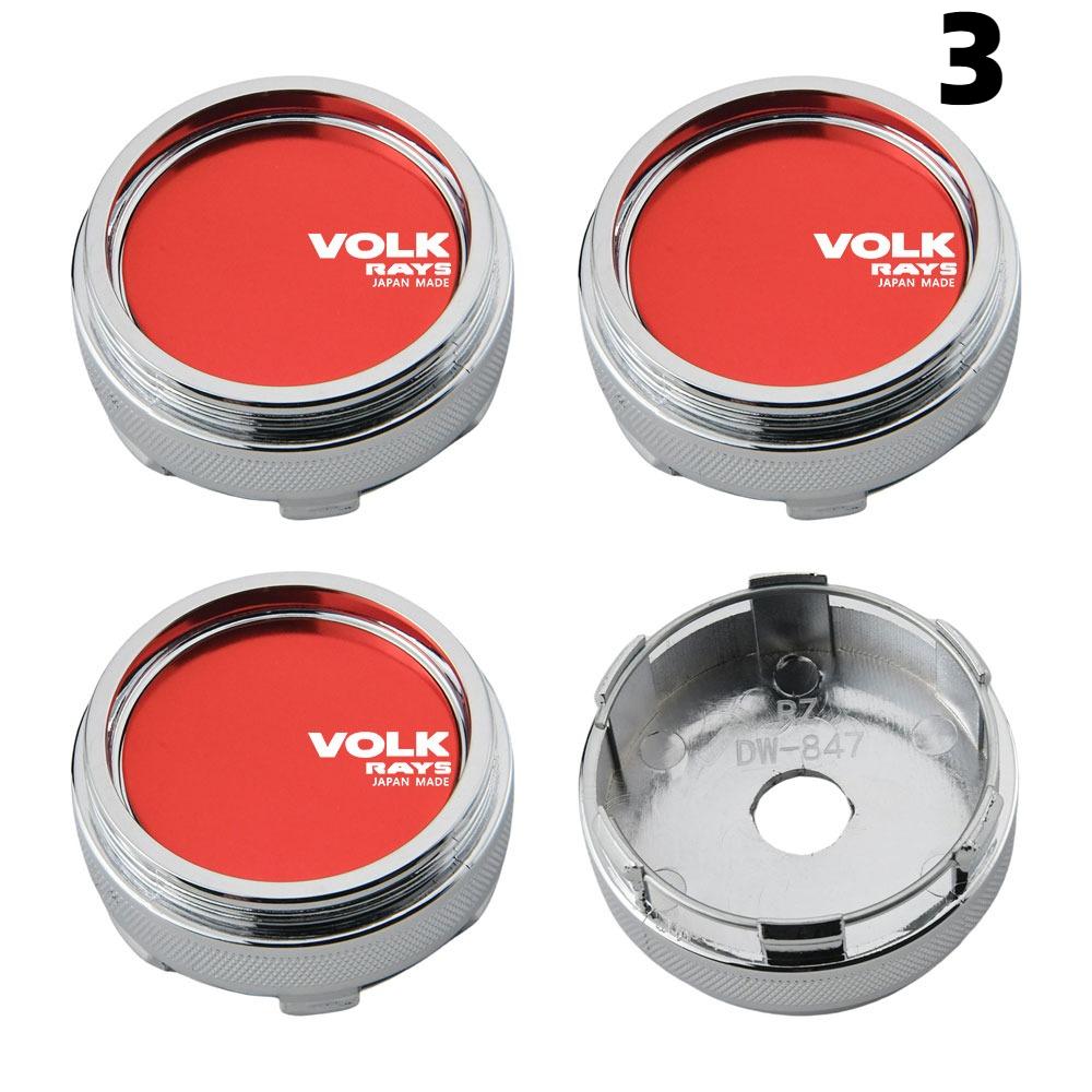 1 Zestaw/4 Szt. Średnica Zewnętrzna 66 MM / Średnica Wewnętrzna 62 MM Kołpaki Felg RAYS VOLK VR GRAM Logo Kołpak Środkowy Koła Pokrywa Koła Kołpaki Piasty Akcesoria do Opon Samochodów Sportowych
