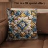 2D Colorful Geometric Pattern Decorative Throw Pillows Pattern Cushion Cover Suitable For Sofa Bedroom Car Pillow Cover
