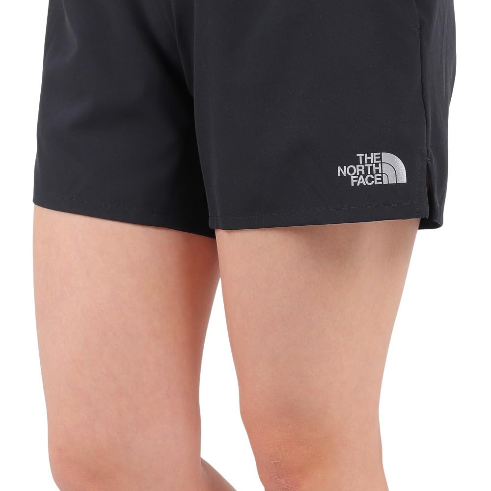 North Enduris Racing Shorts Water Repellent Stretch Lightweight Running Black L [The Face] Women's