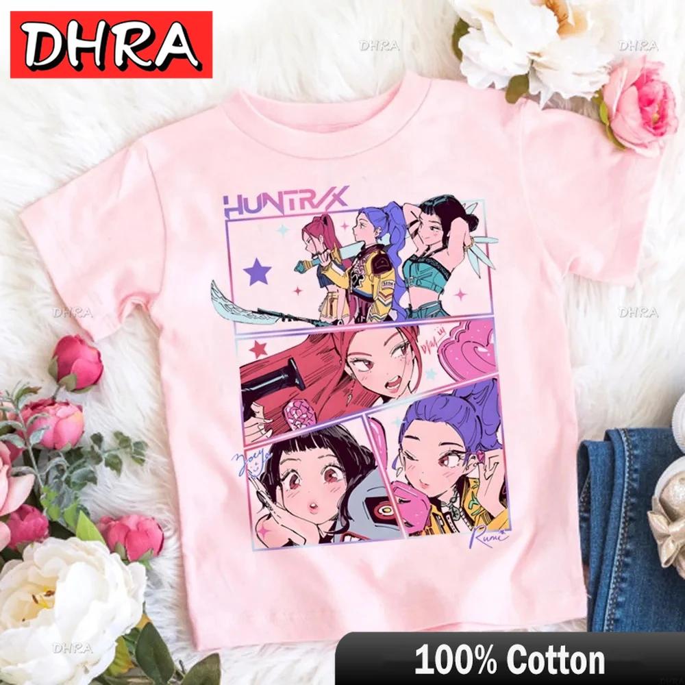 Cute K-pop Demon Hunters Rumi Mira Zpey Film Graphic T-Shirt Men Women Harajuku Y2k Tops Fashion Casual Sweatshirt Unisex Tees