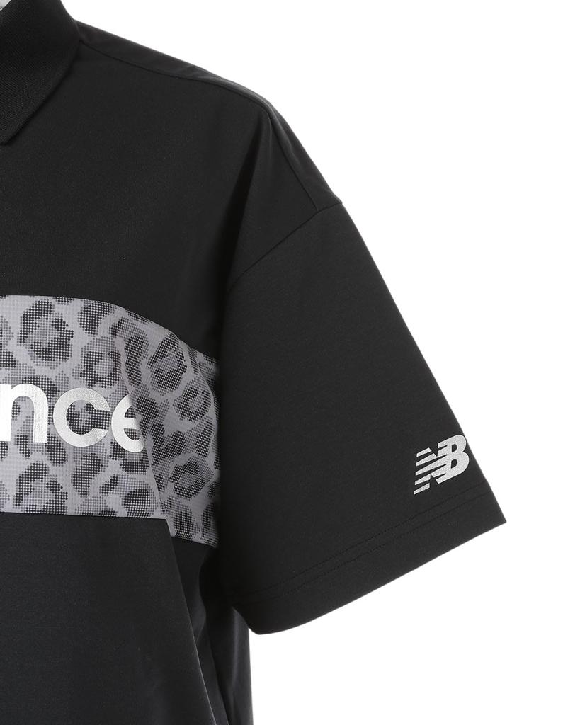 New Balance Short Sleeve Big Polo Shirt Quick Cool to the Size 1 Women's (Moisture Wicking, Drying, Touch) / 012-5160503 010_Black, [M]