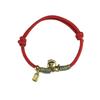 999 Sterling Silver Zodiac Red String Horse Bracelet
