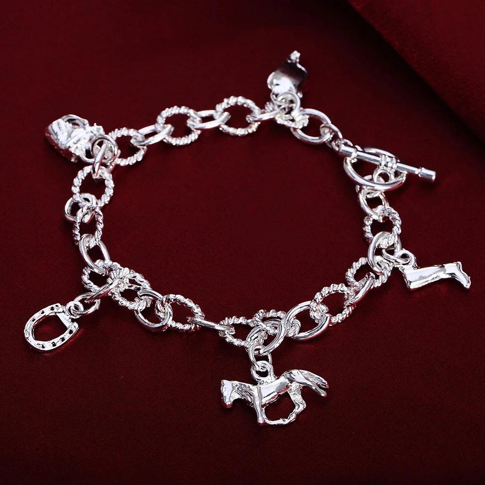 925 Silver Twisted Rope Bracelet 4MM Unisex Chain Fashion Jewelry for Women Men High Quality Durable