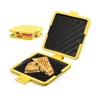 Mini Pancake Maker, Sandwich Maker, Half Hot Sandwich Maker [2026 New Model] Microwave Safe, Toaster/Fried Egg, Double-Sided Flat Pan, Perfect for Cam