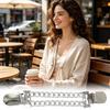 Fashionable Shawl Holders 3Pcs Vintage Sweater Clips for Women Girls, Retro Double Chains Cardigan Clips, Elegant Collar Clip Clothing Decorative