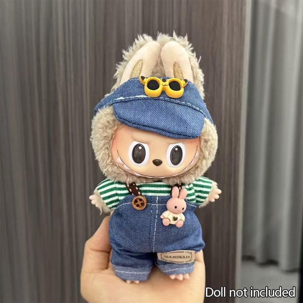 Pro 17 cm Labubu Oblečení pro panenky Módní Oblečení Mikiny Oblečení pro panenky Barevně sladěné Mikiny Panenky Doplňky Roztomilé dekorace Malé utěrky