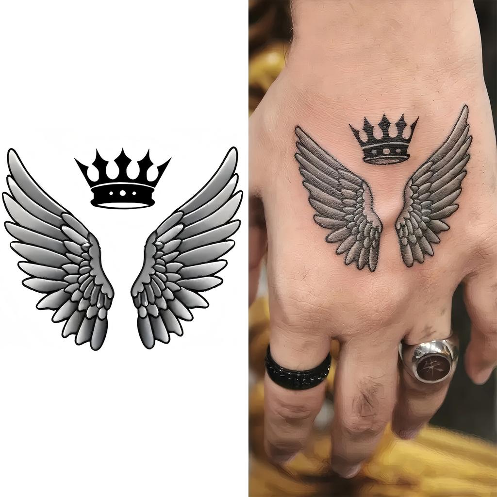 1 Sheet Graffiti Anchor Compass Temporary Tattoos For Adults Hands Necks Ankle, Fake Tattoo Stickers Waterproof Realistic Tatoos