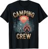 Camping Crew Alien Bigfoot Forest Sunset Funny