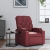 VidaXL Recliner Armchair, Relaxation Chair with Cup Holders, Seat with Backrest and Armrests Living Room, Modern, Red 372507
