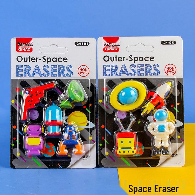 Adorable Cartoon Mini Eraser Set for Students – Perfect Back-to-School Gift