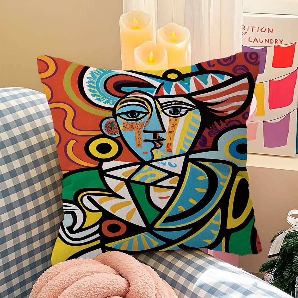 Pablo Picasso Famous Artwork Cushion Cover Car Throw Pillow Case For Sofa Car Christmas Gift 40x40cm 45x45cm