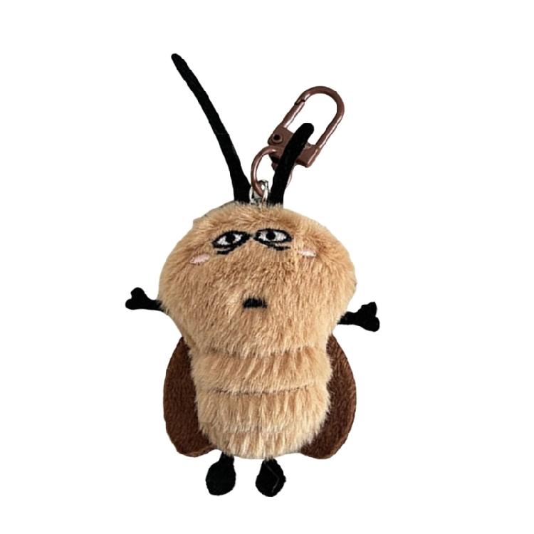 Encantador Juguete de Peluche de Dibujos Animados de Cucaracha para Niños Llavero Cucaracha de Dibujos Animados Encanto Suave Peludo Juguete de Cucaracha Relleno
