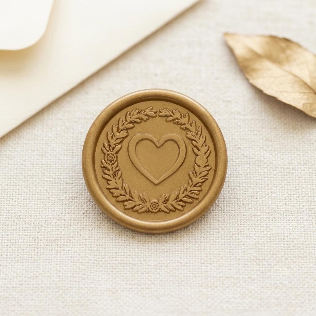 Wax Seal Stamp Kit: Embossed Stamp, Sealing Wax, Stickers for Envelopes, Postcards, Love Letters, and Gifts