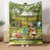 Custom Name In the Night Garden Theme Printed Blanket - Perfect for Couch, Bed, Travel & Outdoor Use | Machine Washable, Cozy & Durable.