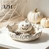 Pumpkin Tray for Halloween 3D Printed Jewelry Holder, Spooky Trinket Keys, Unique Holiday Gift Friends Rings, Earrings, Decorative Storage Organizer
