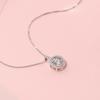 S925 Silver Korean Style Simple Pendant Necklace for Women - Clavicle Chain Christmas Gift for Girlfriend.