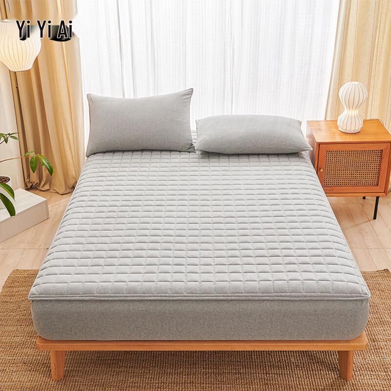 Yiyiai Washed Cotton Quilted Fitted Sheet