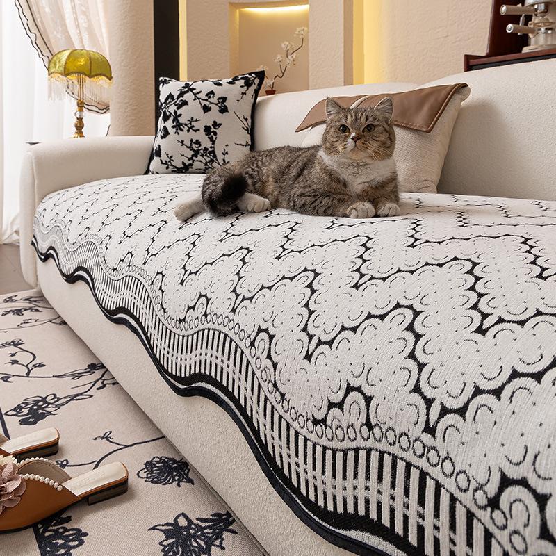 New Special-Shaped Sofa Cushion, Universal In All Seasons, High-End Non-Slip Seat Cushion, Straight Row Three-Person Sofa Cover