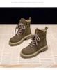 Outdoor Hollow Out Women's Boots 2025 New Shoes for Women Breathable Lace Up/on Low-heel Round Toe Solid Retro Ankle Boot