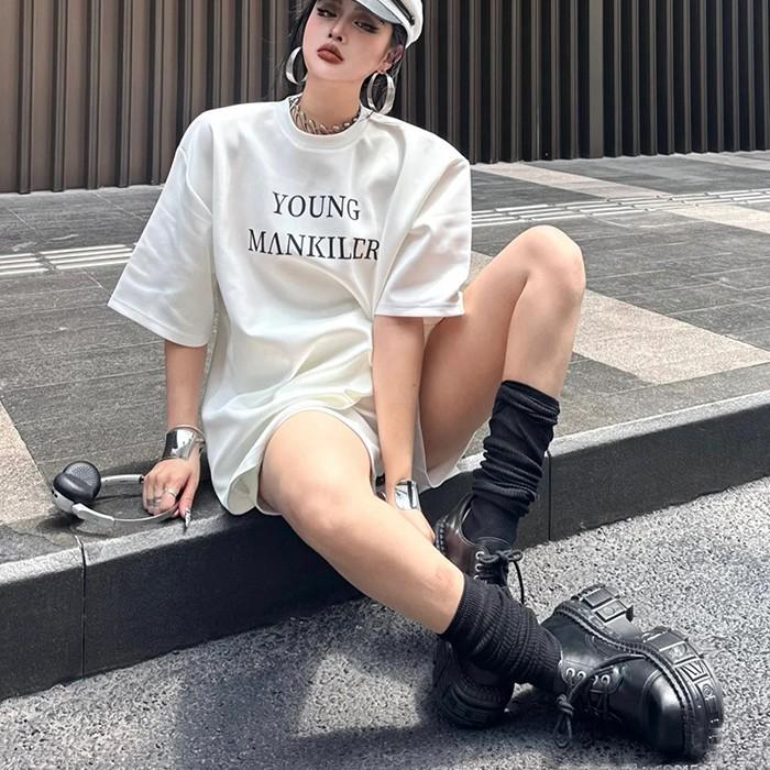 Fashion 2024 NEW Punk Style Women Shoes Lace-up Heel Height Platform Shoes Woman Gothic Ankle Rock Boots Metal Decor Woman Sneakers