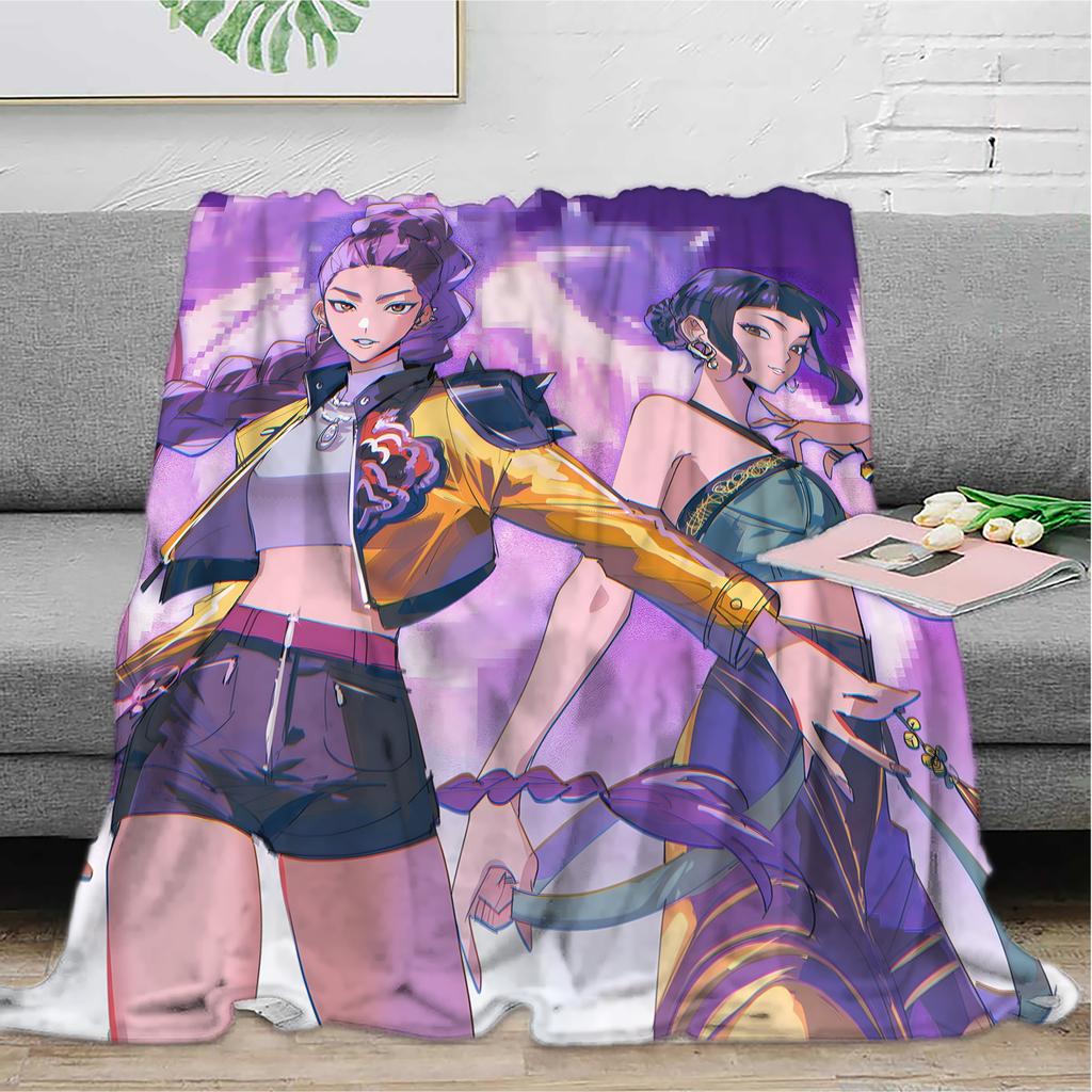 Flannel Digital Printed Blanket Conditioning Blanket Sofa Blanket Girl Gift
