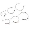 10pcs 12 15 20 25mm 316 Stainless Steel Earring Hooks Hoops Circle Ball Stud Earrings Ear Wires Connector DIY Jewelry Findings