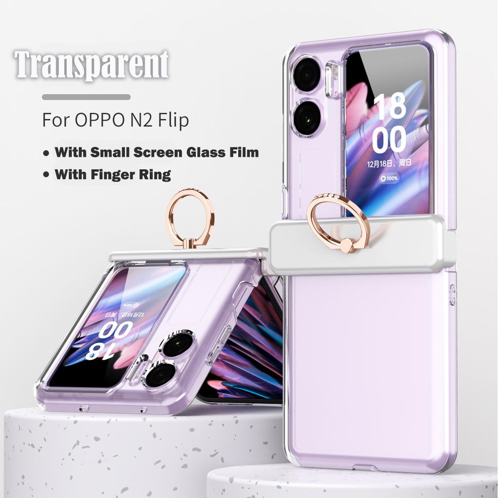 Hinge Protective Ring Funda For Oppo Find N2 Flip Case For Oppo Find N2 Flip 5g Hinge Case Protection Heavy Armor Full Cover