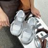 Thick-soled Ugly Cute Sports Sandals Women's Summer 2025 New Casual Breathable Hollow White Shoes Velcro Bag Head Sandals