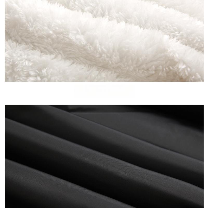 Plus Size Winter Fleece-Lined Thickened Vest for Men, Autumn and Winter Warm Outdoor Lamb Wool Vest with Stand Collar and Sleeveless Design