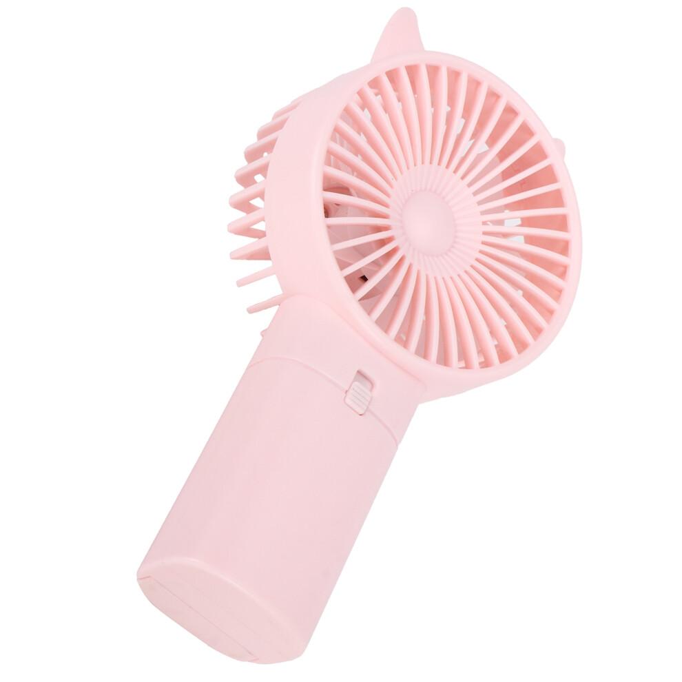 Mini Pink Handheld Fan – Portable, Quiet, 15x8x4cm