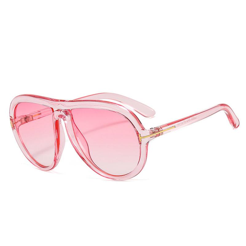 SHAUNA Retro Oversized Pilot Sunglasses Women Fashion Brand Designer Gradient Shades UV400 Men Oval Sun Glasses