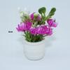 4cm/1.1*5cm Plastic Simulation Vase Green Plant Potted Vase  Miniature Dollhouse Decorations
