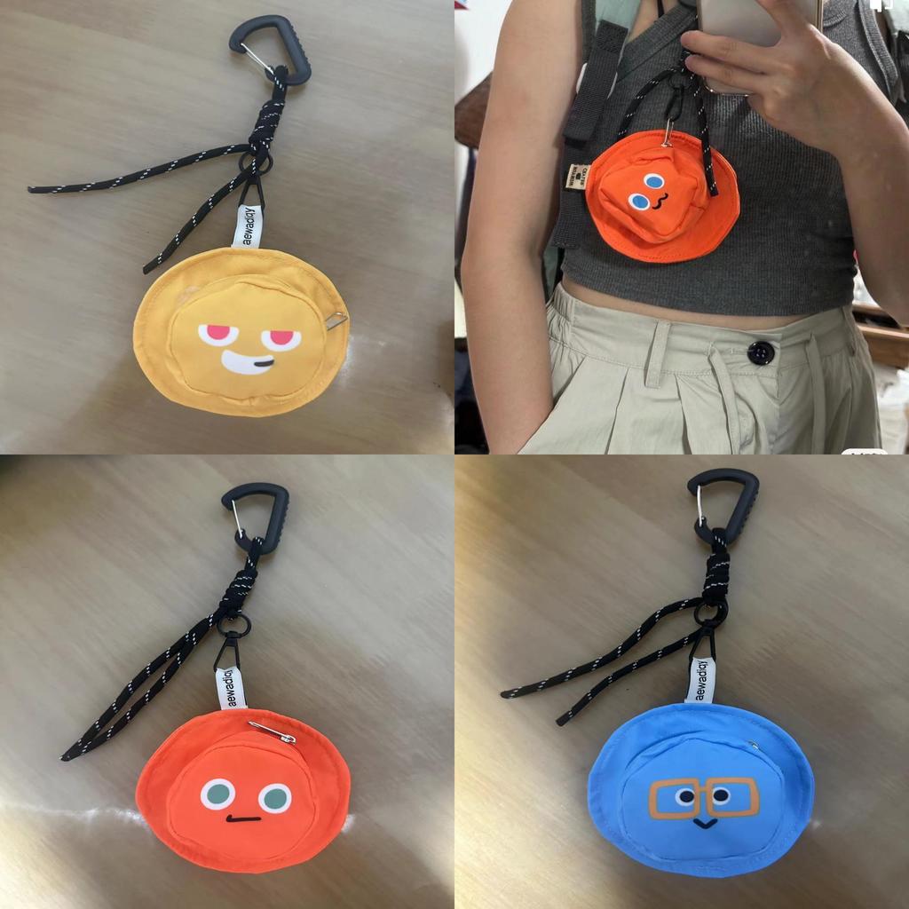 Minimalist Polyester Coin Key Holder With Multiple Storage Compartments For Daily Use