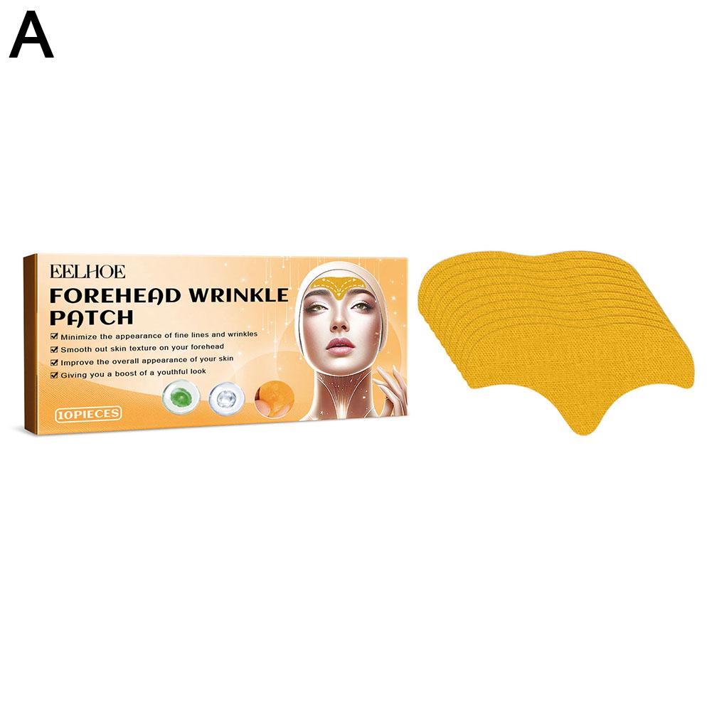 10PCS Forehead Wrinkle Patches Anti Wrinkles Facial Patches Natural Forehead Line Removal Gel Patch Face Skin Patch