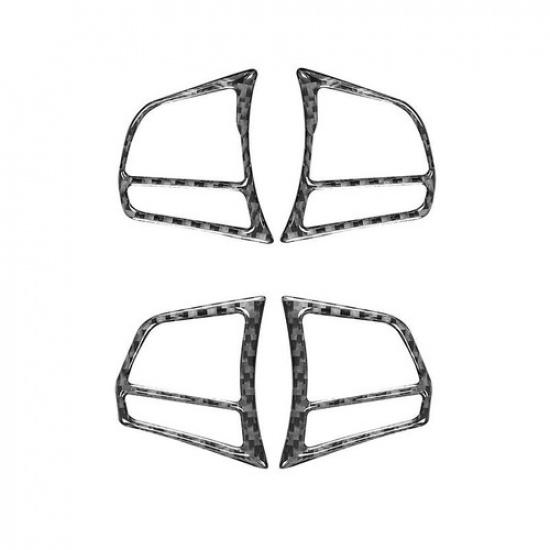 Carbon Fiber Steering Wheel Button Cover Trim For BMW 3 Series GT F30 F34 13-19