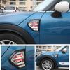 4Pcs/Set Union Jack Crystal Epoxy Side Fender Sticker Decals Decoration Car Styling For MINI Cooper F60 Countryman Accessories