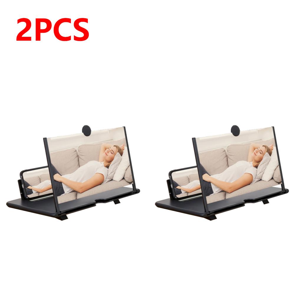14 inch 3D Phone Screen Amplifier Mobile Phone Magnifier Screen Expander Magnifying Glass HD Video Amplifier with Phone Stand