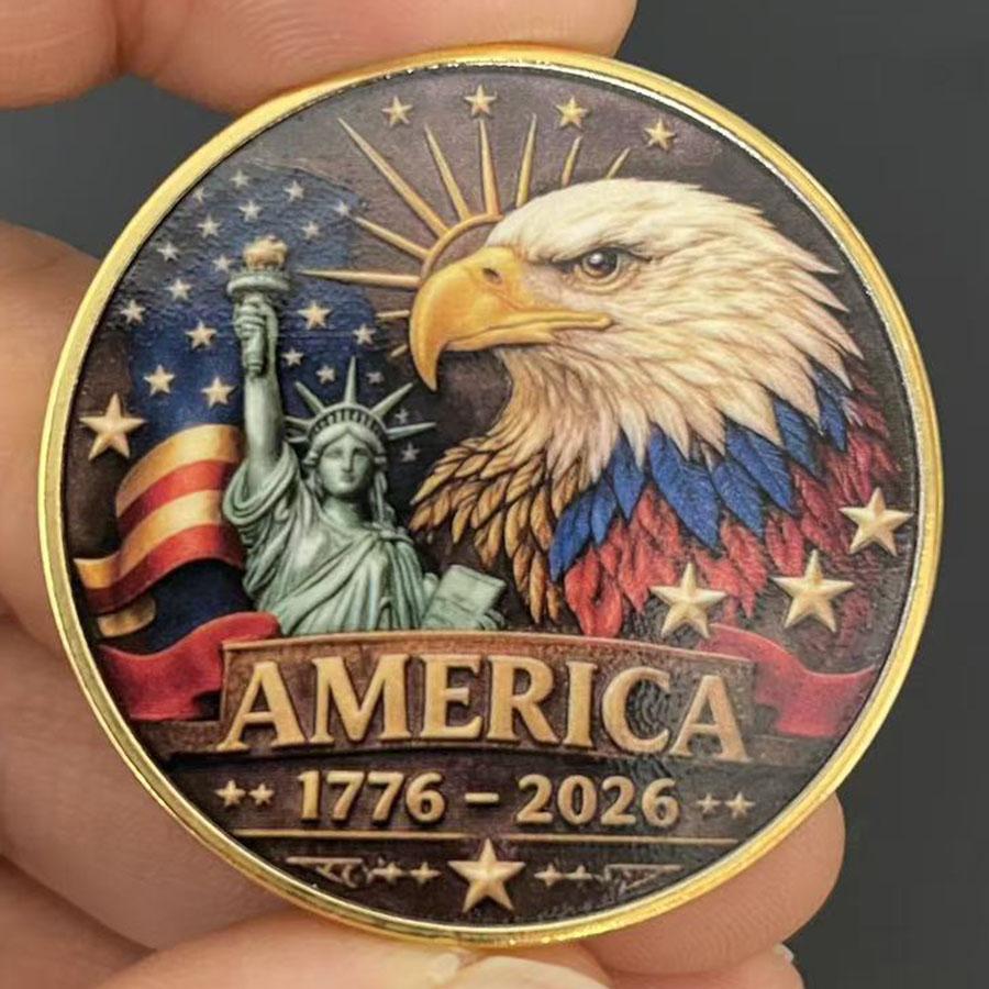 Colección de monedas de recuerdo del 250 aniversario del Día de la Independencia de Estados Unidos