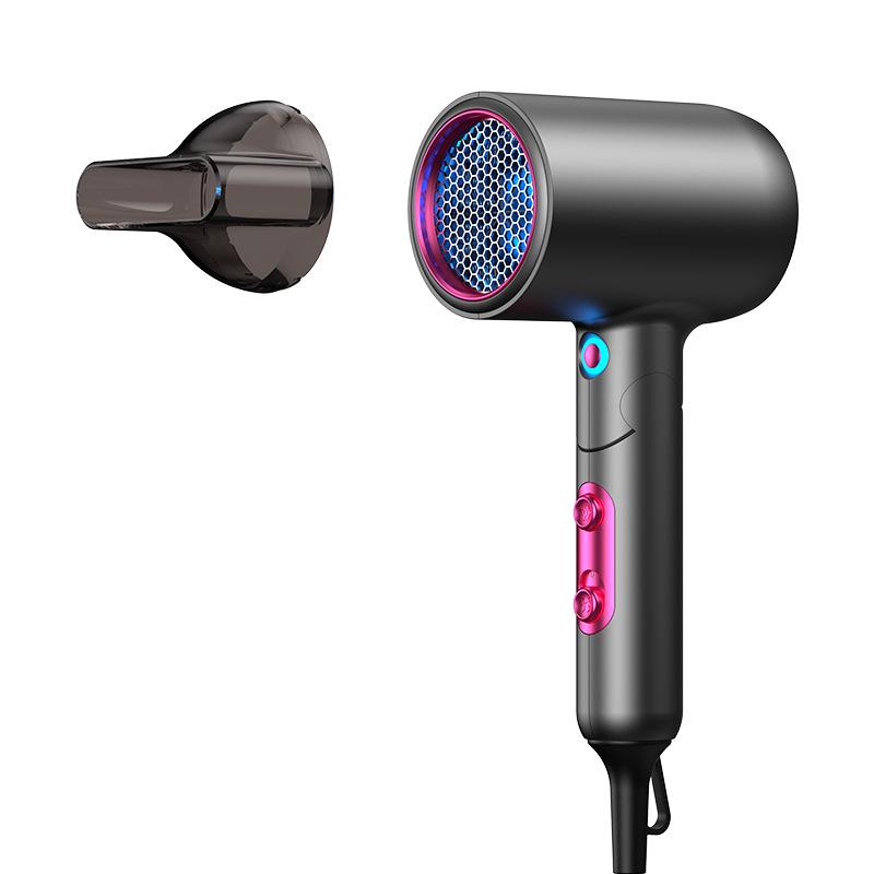 Customized Foldable Electric Hair Dryer: Hot and Cold Air, Portable, High Power US 120V-1200W темно-серого