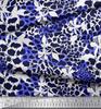 Soimoi Purple Japan Crepe Satin Fabric Leopard Animal Skin Printed Fabric 1 Metre 42 Inch
