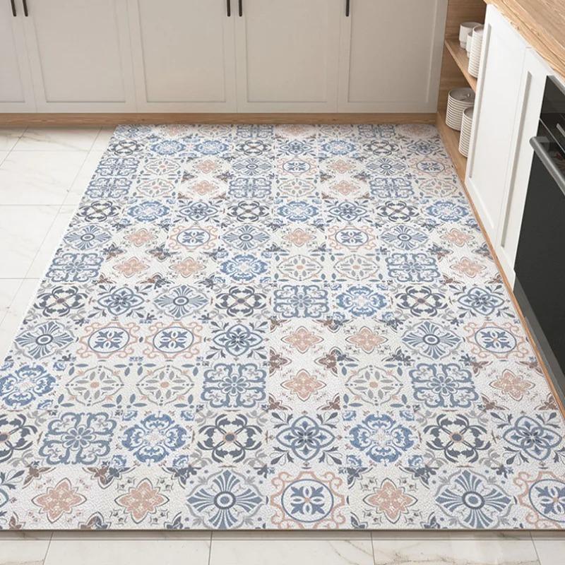 

Bohemian Style Carpet for Living Room Kitchen Floor Mat Anti-fouling Balcony Entrance Doormat Non-slip Bedroom Large Soft Rug 40x60cm