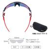 Used SWANS Sunglasses FO-3518 CSK FACEONE ULTRA LENS for BALL SPORTS Model Red Shadow Mirror x ULTRA Straight Smoke