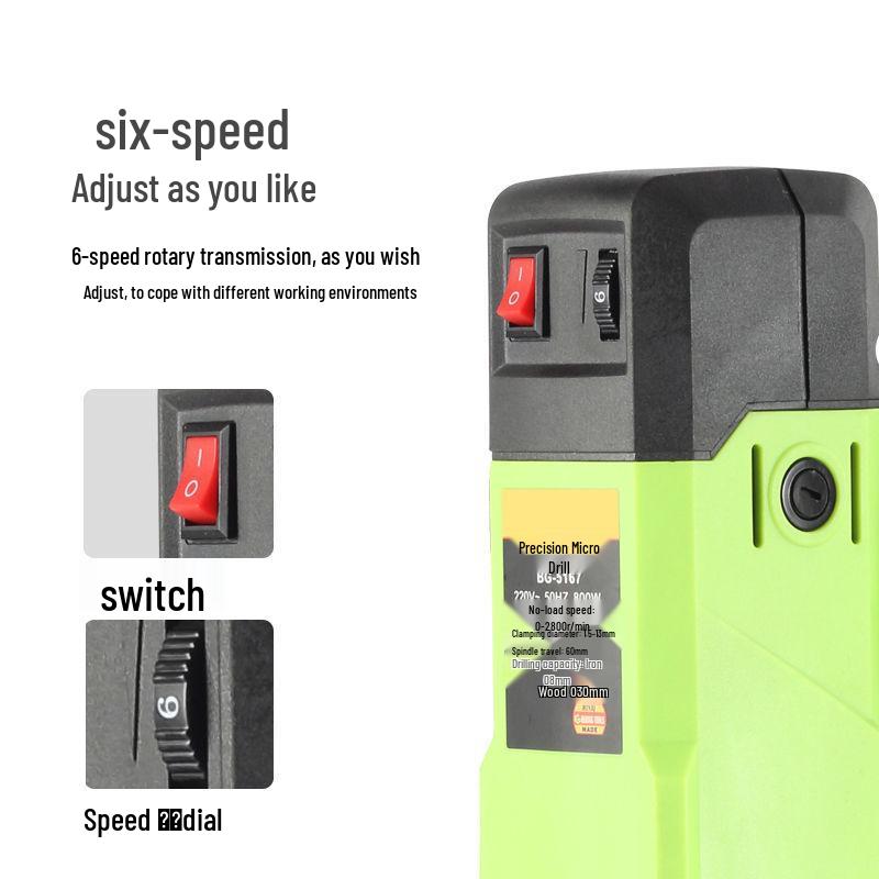 Compact 220V High-Power Bench Drill: Multi-Functional, Industrial-Grade, High-Precision Drilling Machine
